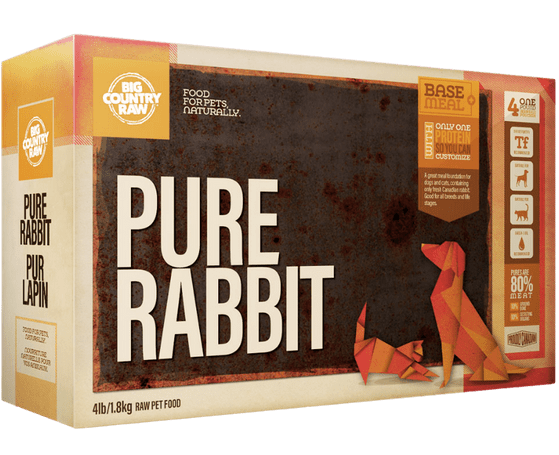 Big Country Raw Pure Rabbit, 4-lb