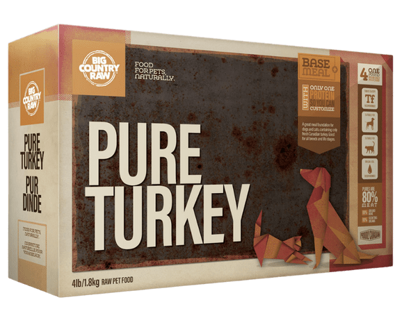 Big Country Raw Pure Turkey, 4-lb