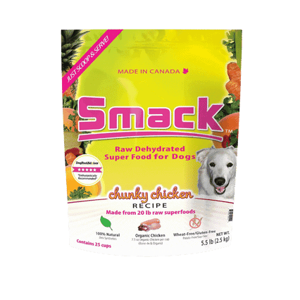 Smack Chunky Chicken Raw Dehydrated Dog Food