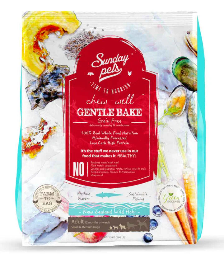 Sunday Pets Gentle Bake Grain Free Hoki and Tripe 1.3kg