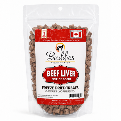 Buddies Freeze Dried Beef Liver, 75g