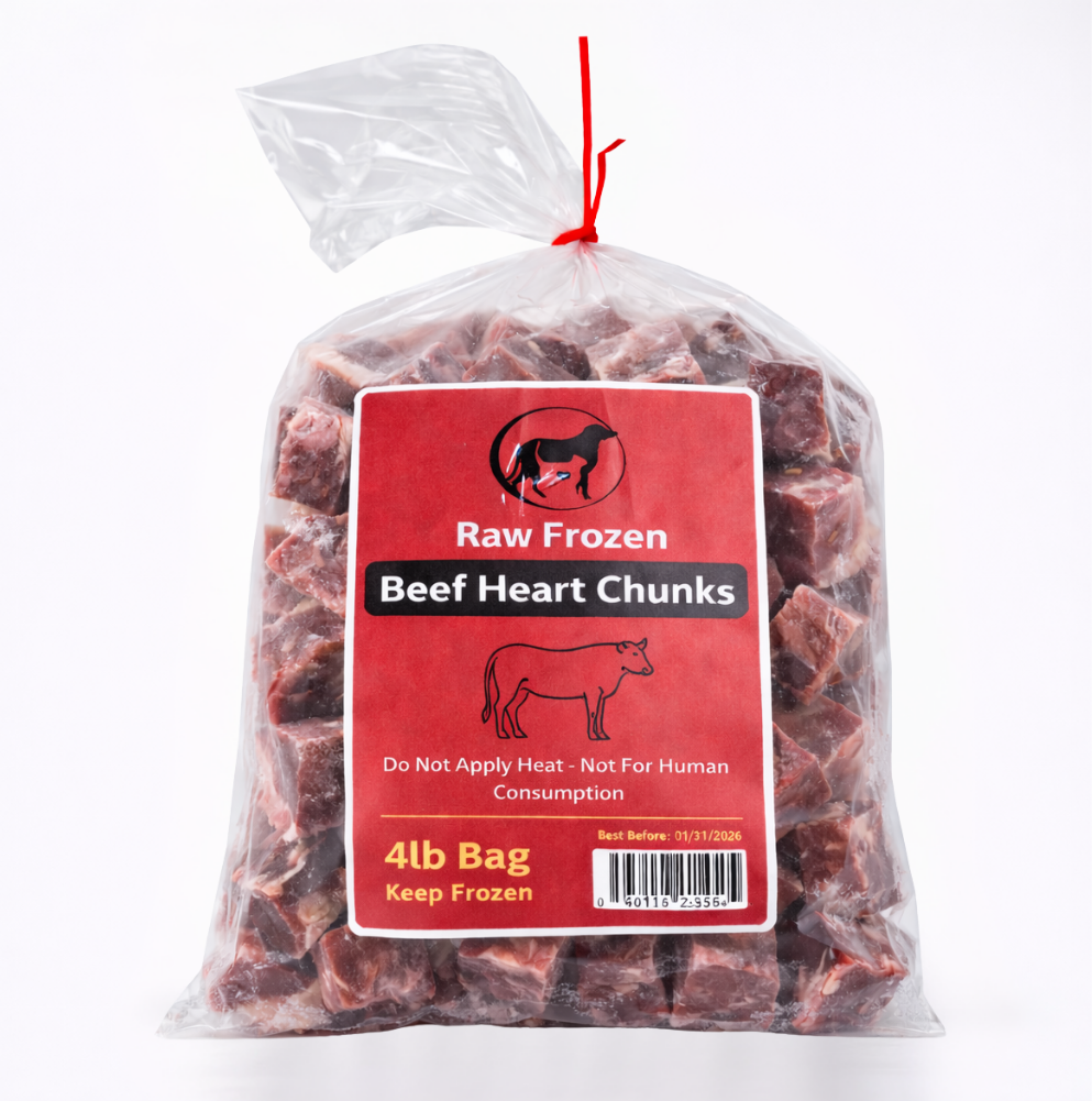 Buddies Beef Heart Chunks 4lb Bag