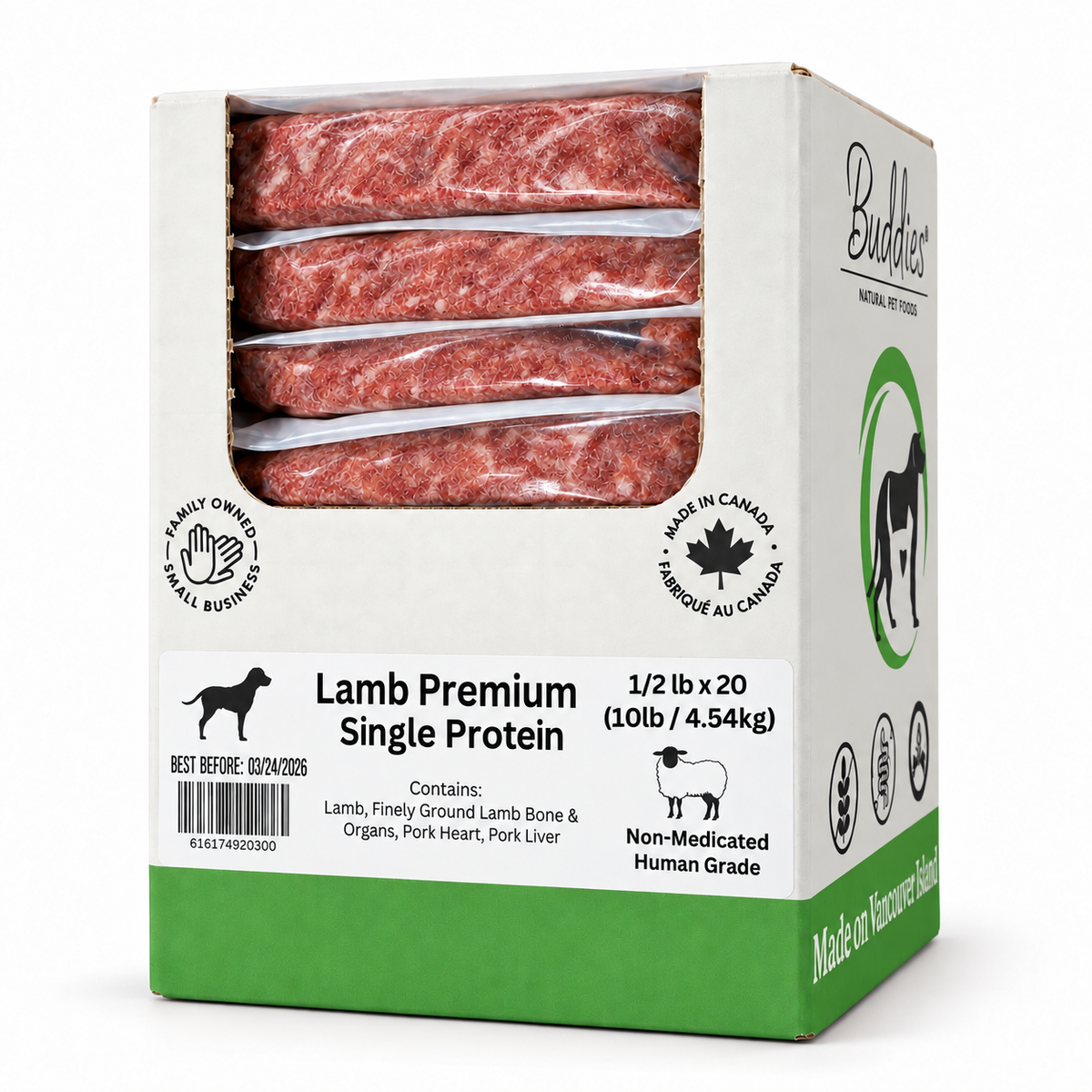Buddies Lamb Premium 10lb Box