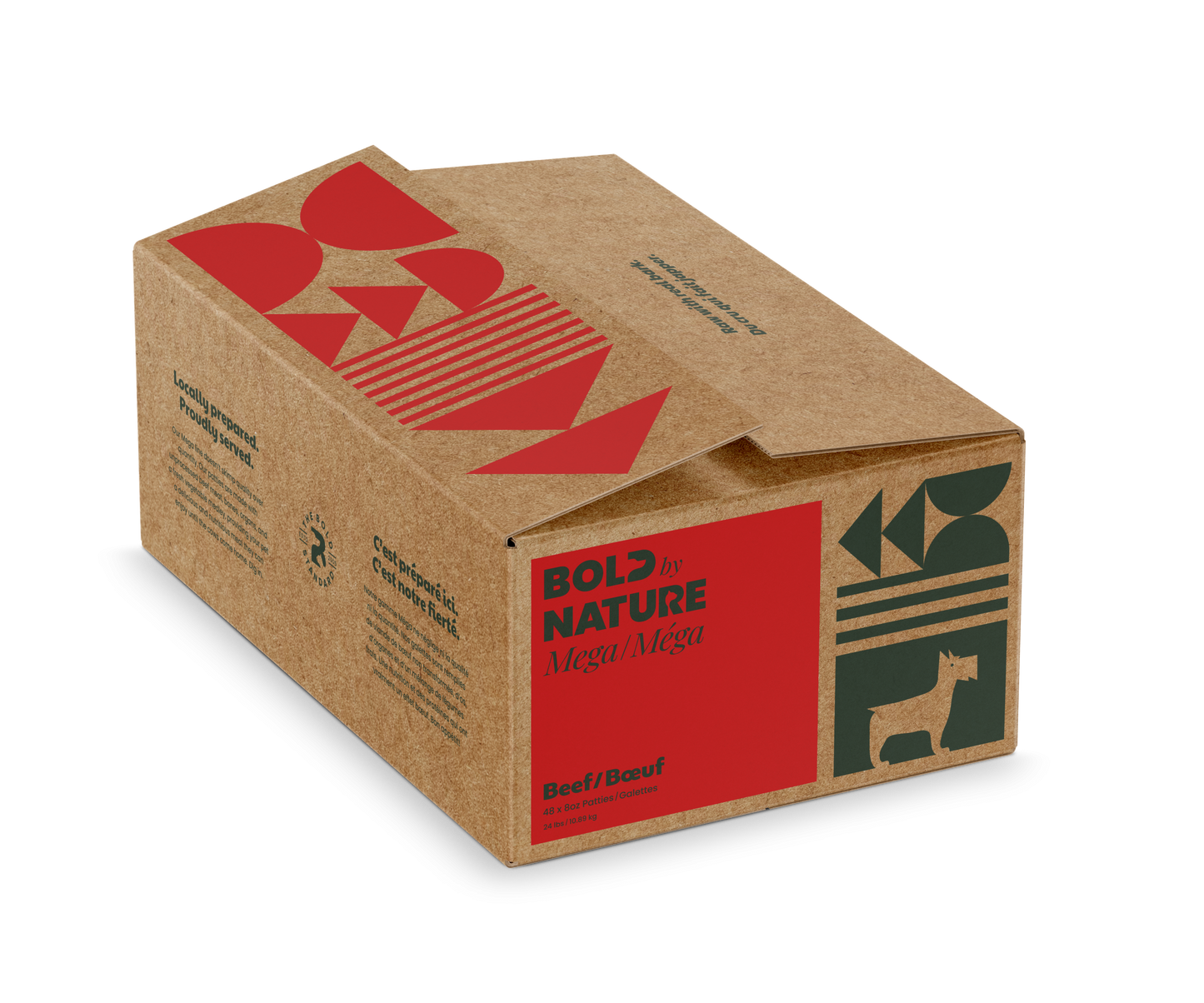 Bold by Nature Dog Mega Beef Patties