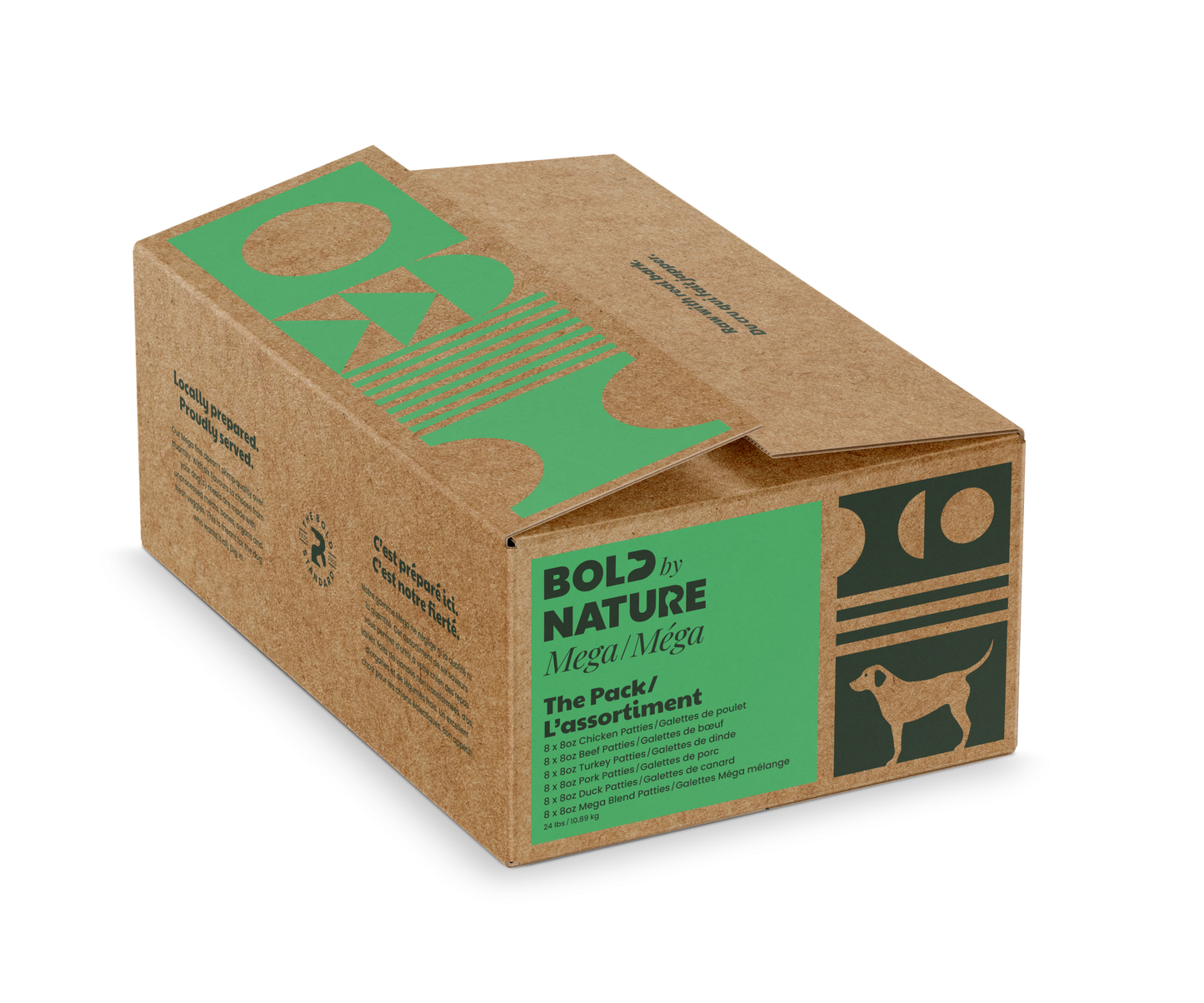 Bold by Nature The Pack Mega Variety Frozen, 24-lb