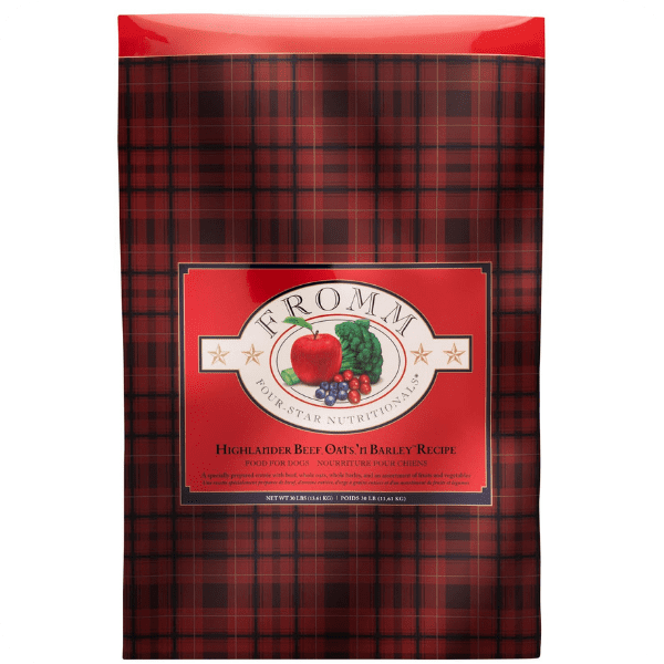 Fromm Four-Star Nutritionals Highlander Beef, Oats, and Barley Dry Dog Food bag