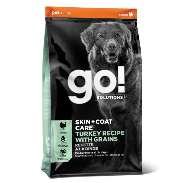 Go! Solutions Skin and Coat Care Turkey with Grains Dry Dog Food bag