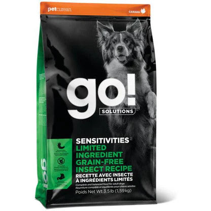 Go! Solutions Sensitivities Limitied Ingredient Insect Recipe Grain-Free Dry Dog Food bag