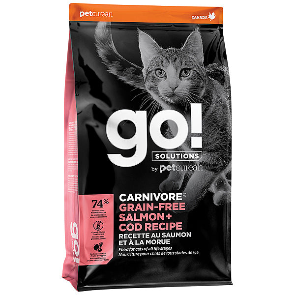 GO! Grain Free Carnivore Salmon & Cod Dry Cat Food