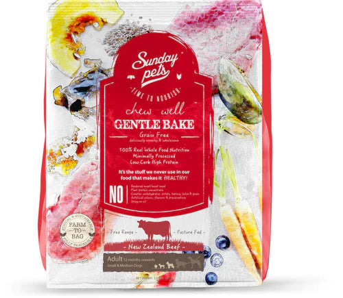 Sunday Pets Gentle Bake Grain Free Beef 1.3kg
