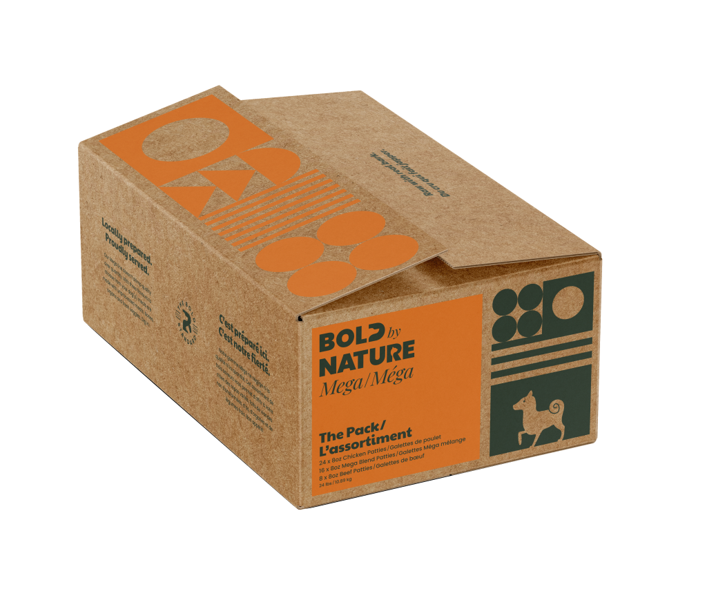 Bold by Nature Dog Mega Variety Pack with Chicken Patties, 24lb