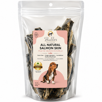 Buddies Gently Dehydrated All Natural Salmon Skin, 150g