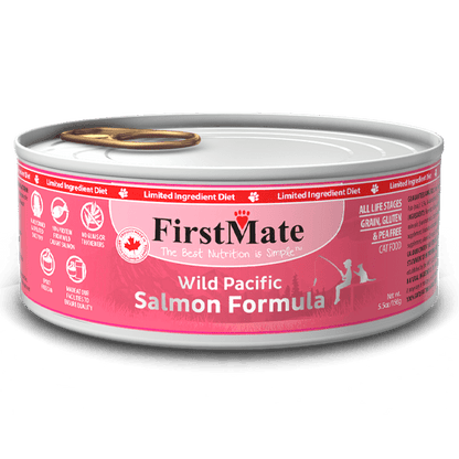 FirstMate Salmon Limited Ingredient Grain-Free Canned Cat Food, 5.5-oz - 24 count