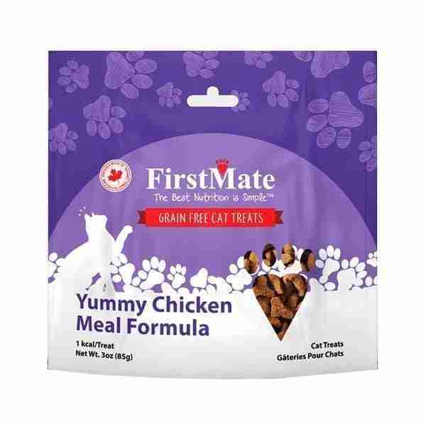 FirstMate Yummy Chicken Cat Treats, 3-oz