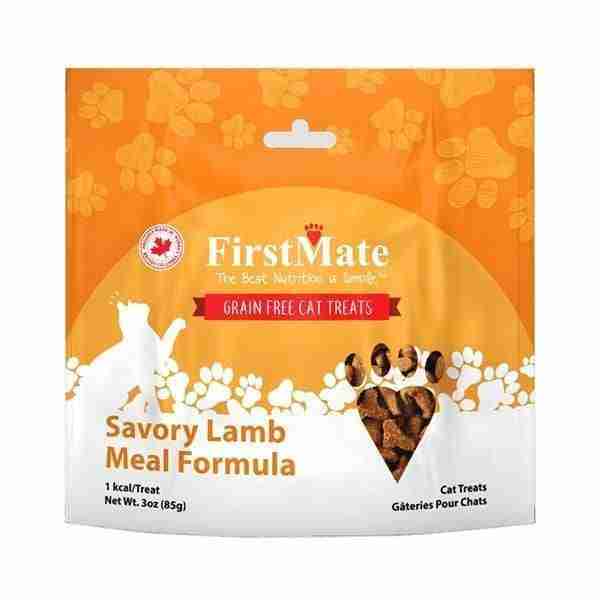 FirstMate Savory Lamb Cat Treats, 3-oz