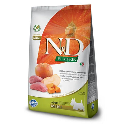 Farmina NandD Pumpkin Boar and Apple Adult Mini Dog Dry Food bag