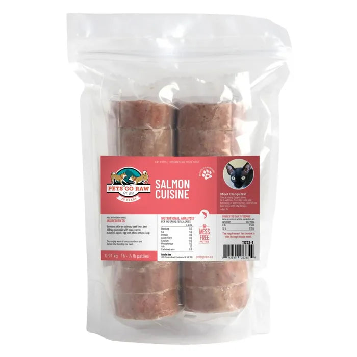 Pets Go Raw Cat Salmon Cuisine, 2lb
