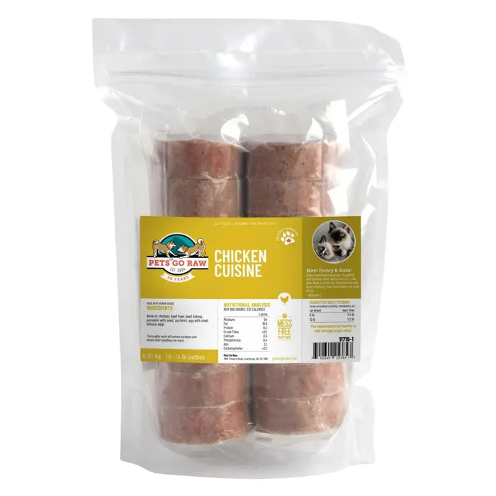Pets Go Raw Cat Chicken Cuisine, 2lb