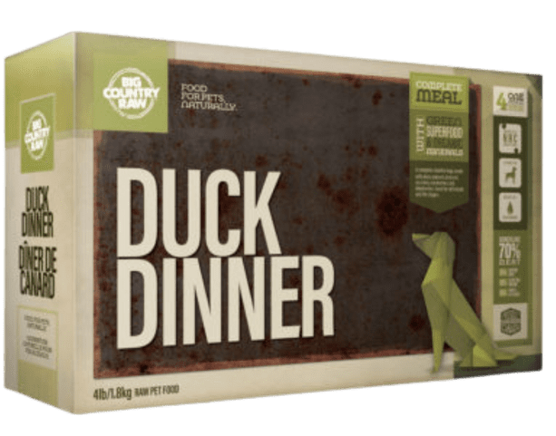 Big Country Raw Duck Dinner, 4-lb