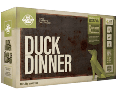 Big Country Raw Duck Dinner, 4-lb