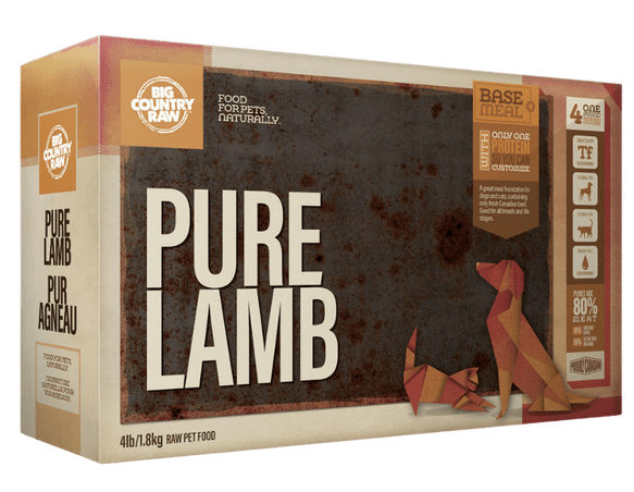 Big Country Raw Pure Lamb, 4-lb