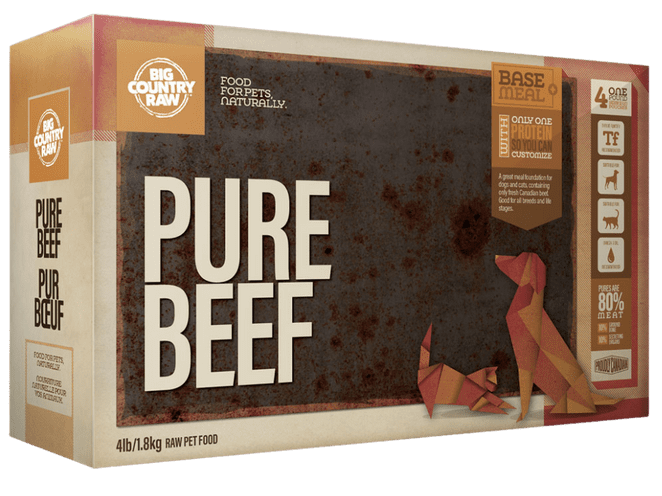 Big Country Raw Pure Beef, 4-lb