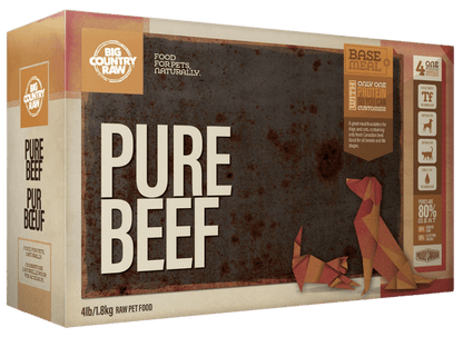 Big Country Raw Pure Beef, 4-lb