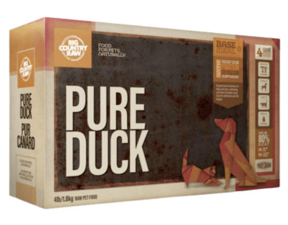 Big Country Raw Pure Duck, 4-lb