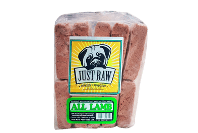 Just Raw All Lamb Dog 10 x1 lb