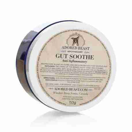 Adored Beast Apothecary Gut Soothe Anti-Inflammatory Probiotic for Dogs and Cats (CA), 153-gram