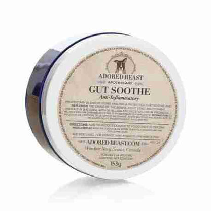 Adored Beast Apothecary Gut Soothe Anti-Inflammatory Probiotic for Dogs and Cats (CA), 153-gram