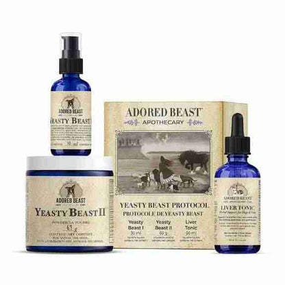 Adored Beast Apothecary Yeasty Beast Protocol 3 Product Kit for Dogs (CA)