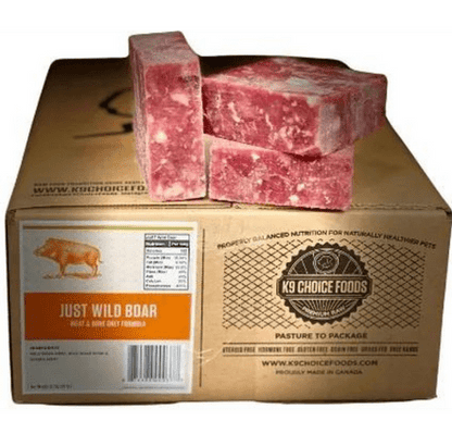 K9 Choice Just Wild Boar Meat and Bone Formula 20lb