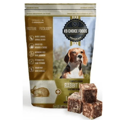 K9 Choice Foods Rabbit Plus Complete Cuisine Frozen Dog Food