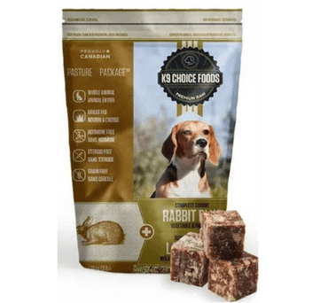 K9 Choice Foods Rabbit Plus Complete Cuisine Frozen Dog Food