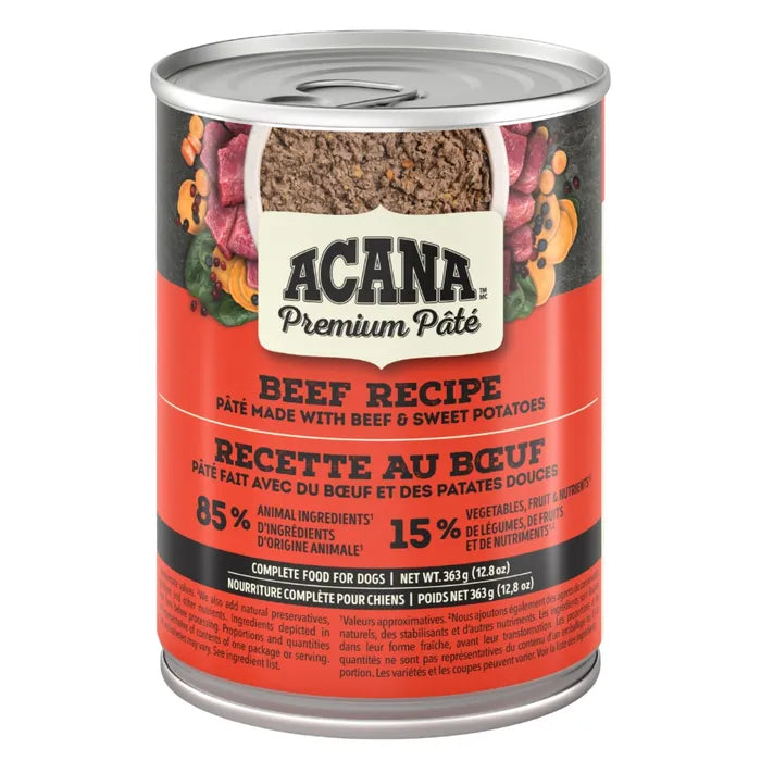Acana Premium Chunks Beef Recipe in Bone Broth 12.8-oz, 12-count