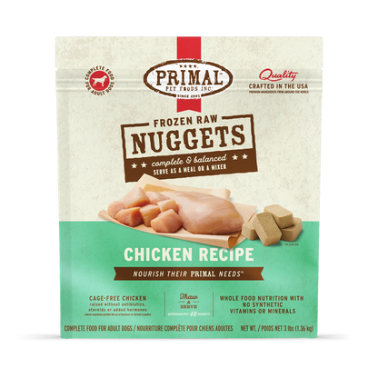 Primal Chicken Nuggets for Dogs 3lb