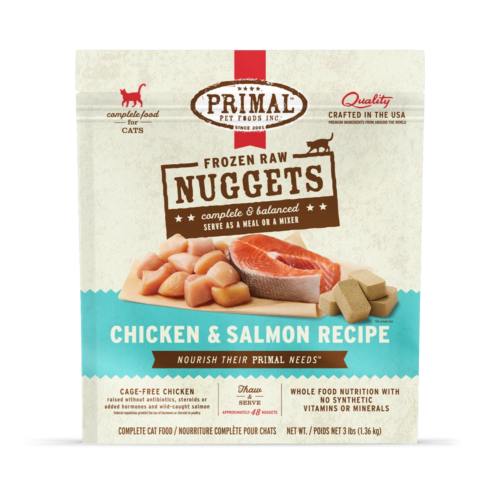 Primal Raw Nuggets Chicken & Salmon 3lb