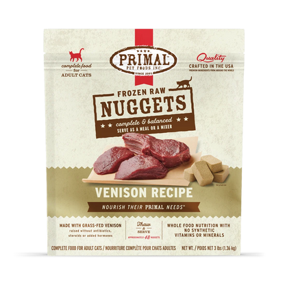 Primal Raw Nuggets Venison 3lb