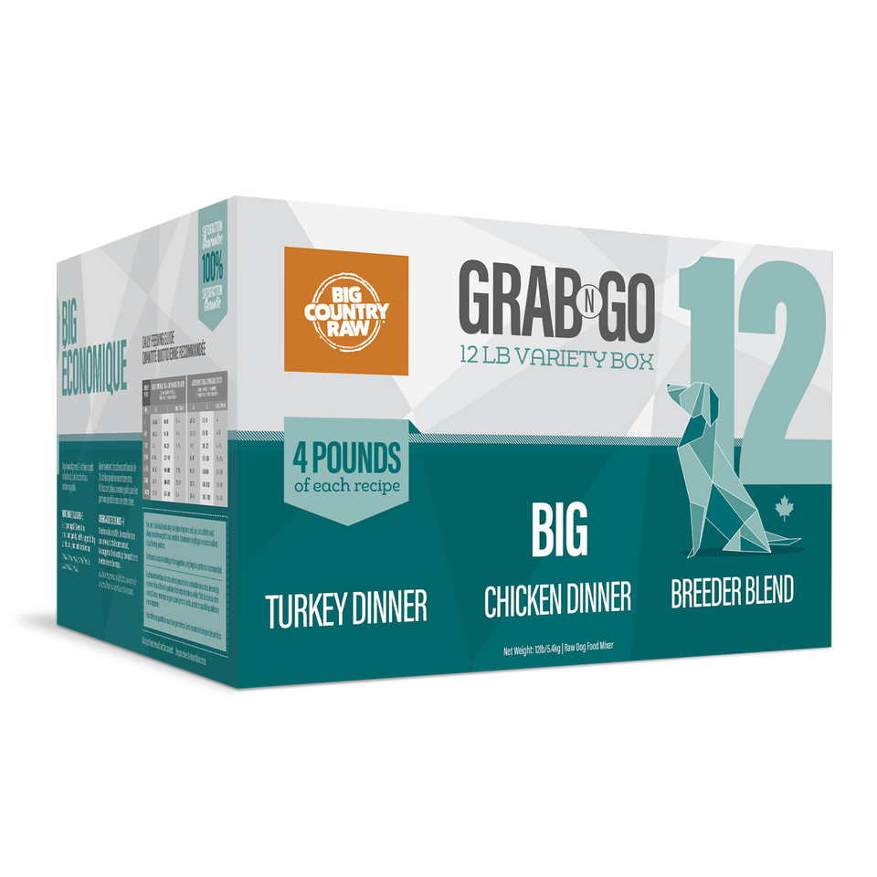 Big Country Raw Grab N Go Big Deal Frozen Dog Food, 12-lb