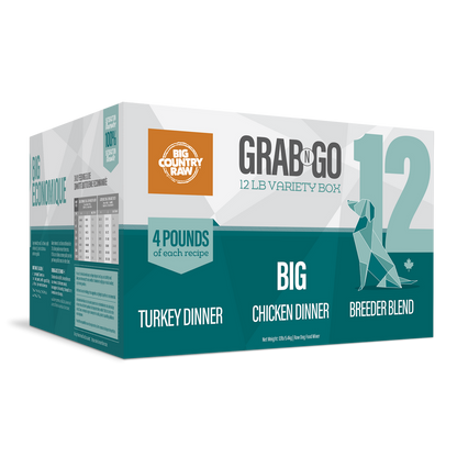 Big Country Raw Grab N Go Big Deal Frozen Dog Food, 12-lb