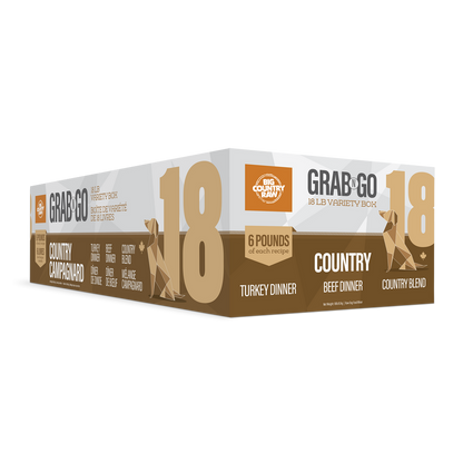 Big Country Raw Grab N Go Country Deal Frozen Dog Food, 18-lb