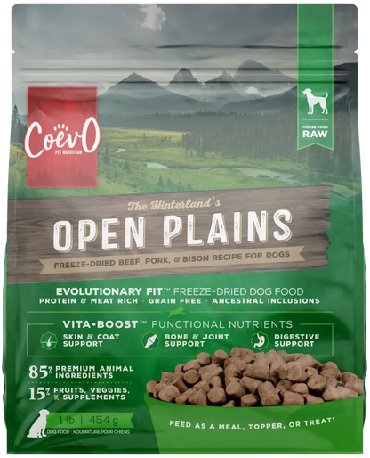 Coevo Open Plains Freeze-Dried Raw Food, 1-lb