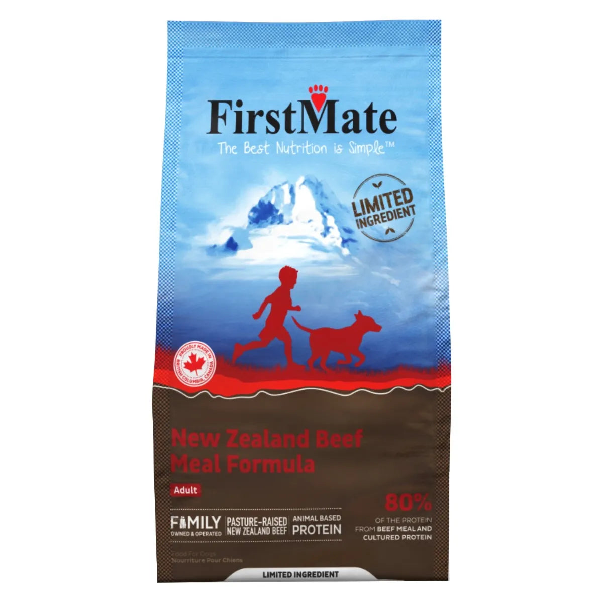 FirstMate Limited Ingredient New Zealand Beef Dry Dog Food bag