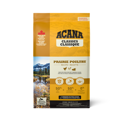 ACANA Classics Prairie Poultry Dry Dog Food bag