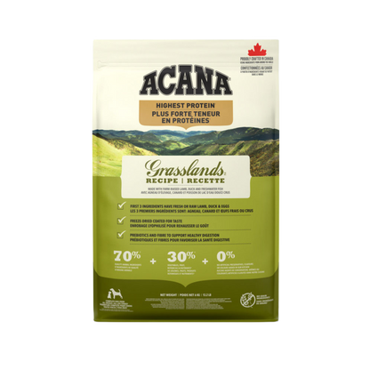 ACANA Highest Protein Grasslands Dry Dog Food bag