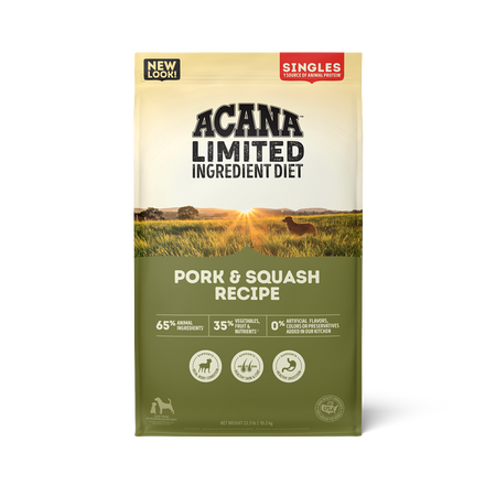 ACANA Singles Limited Ingredient Diet Pork and Squash Recipe Dry Dog Food bag