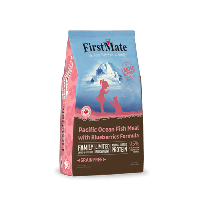 FirstMate Pacific Ocean Fish Meal with Blueberries Limited Ingredient Diet Grain-Free Dry Cat Food bag