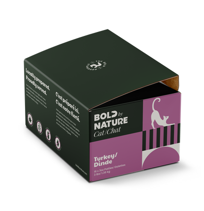 Bold by Nature Cat Turkey Patties 3lb