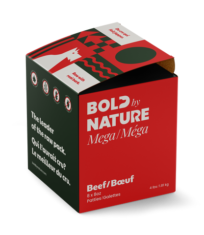 Bold by Nature Dog Mega Beef Patties
